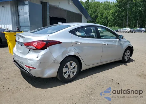 2016 Hyundai Elantra Se from USA, damaged, VIN 5NPDH4AE9GH727341
